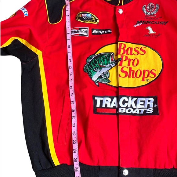 NASCAR Chase Authentic Drivers Line Bass Pro Shop Button Jacket. Size XL - Picture 4 of 10